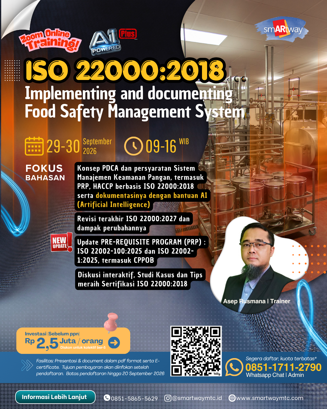 Implementasi dan ISO 22000:2018 Dokumentasi Food Safety Management System 