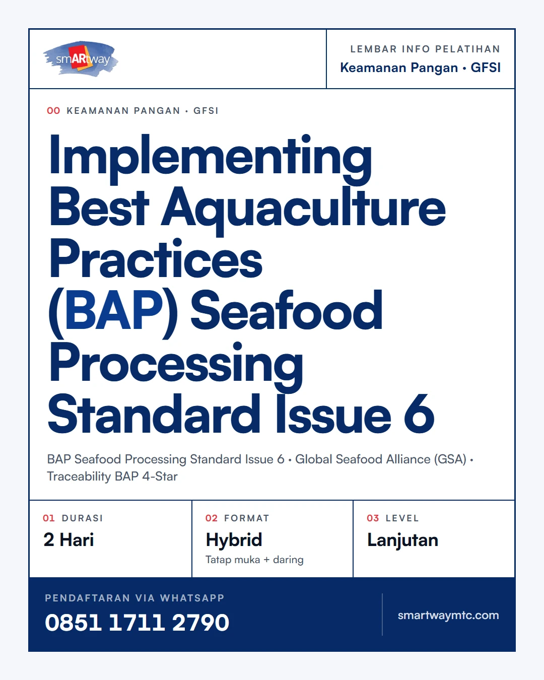 Implementing Best Aquaculture Practices (BAP) Seafood Processing Standard Issue 6