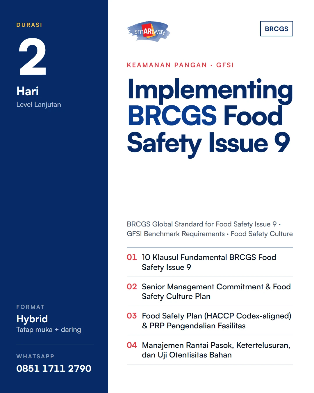Implementing BRCGS Food Safety Issues 9