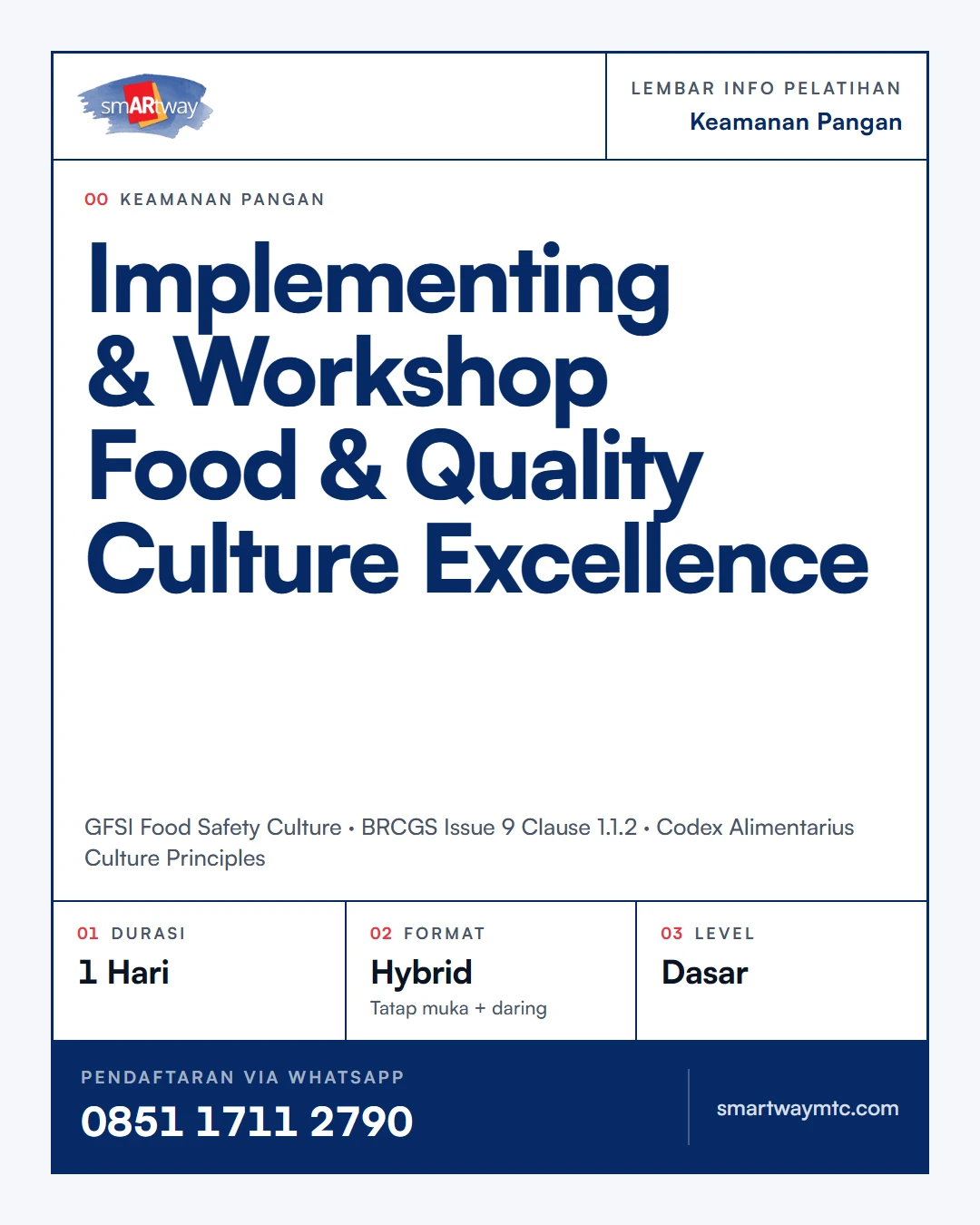 Implementing & Workshop Food & Quality Culture Excellence