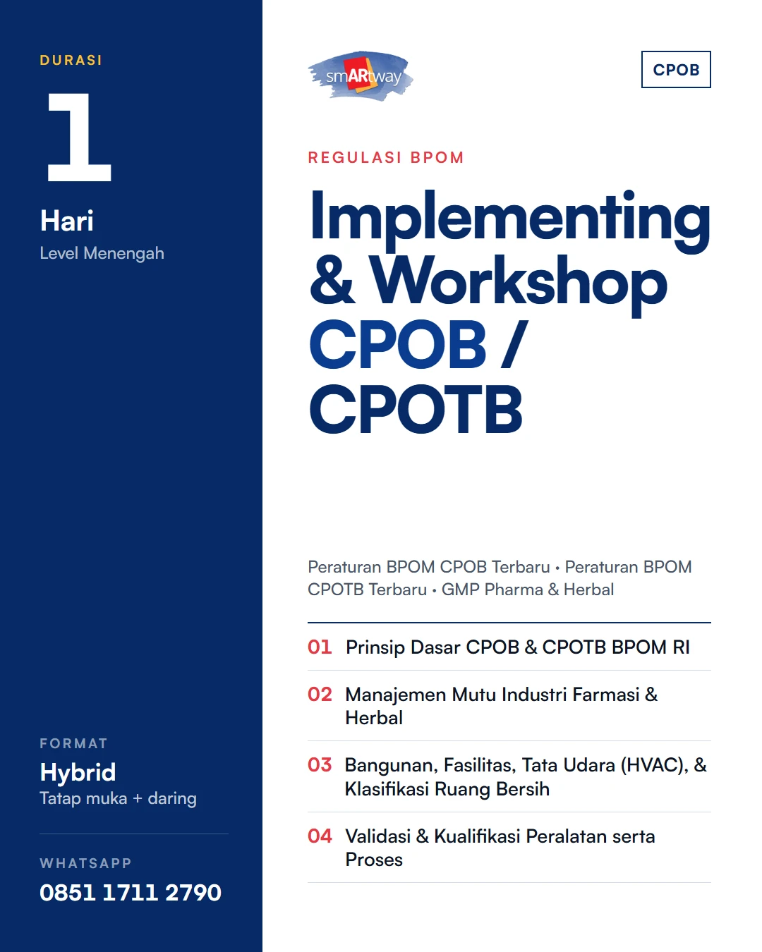 Implementing & Workshop CPOB / CPOTB