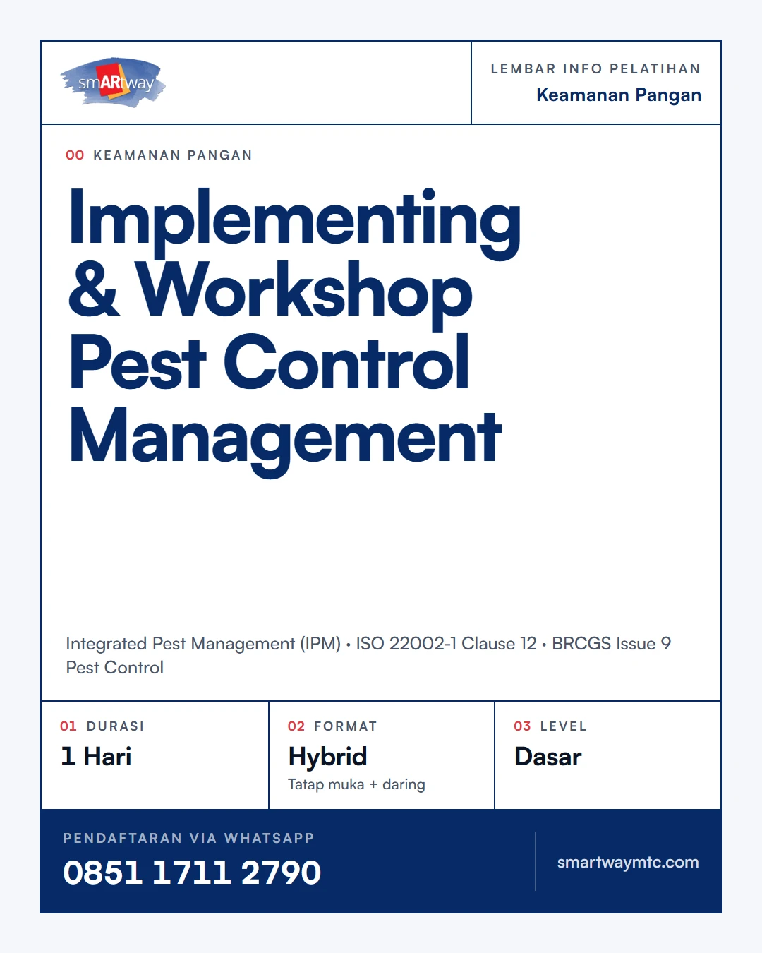 Implementing & Workshop Pest Control Management
