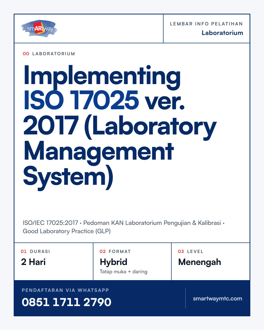 Implementing ISO 17025 ver. 2017 (Laboratory Management System)